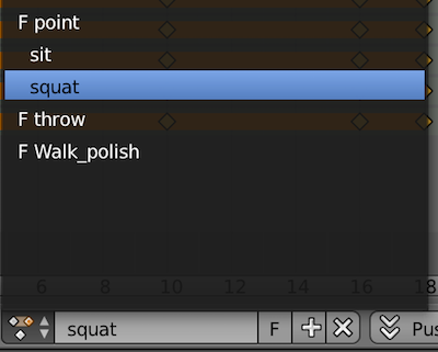 Blender Action Editor Dropdown